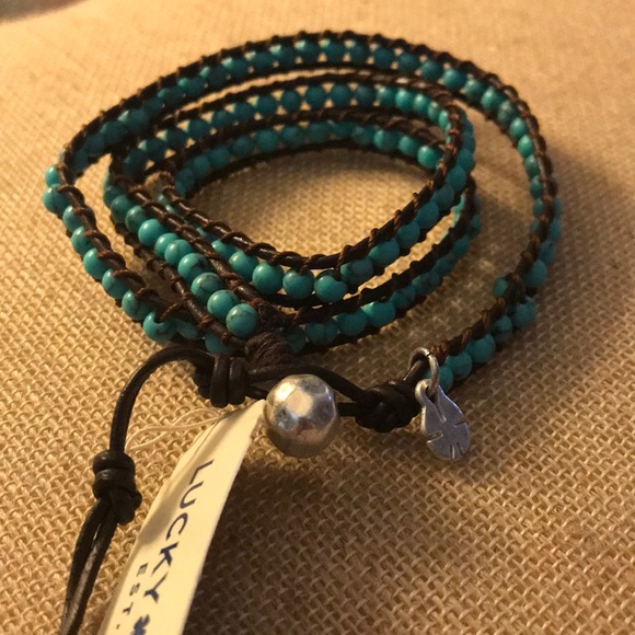 🎉HP🎉NEW boho turquoise wrap bracelet adjustable - Picture 2 of 8